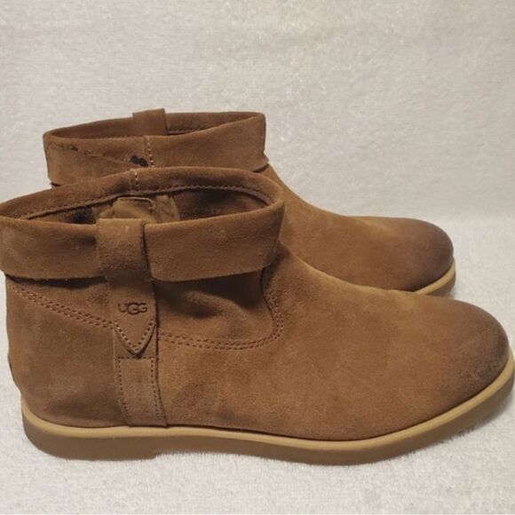 NWT- LEATHER UGG BOOTIES JOSEFENE CUFF SIZE 6.5 - Picture 10 of 12